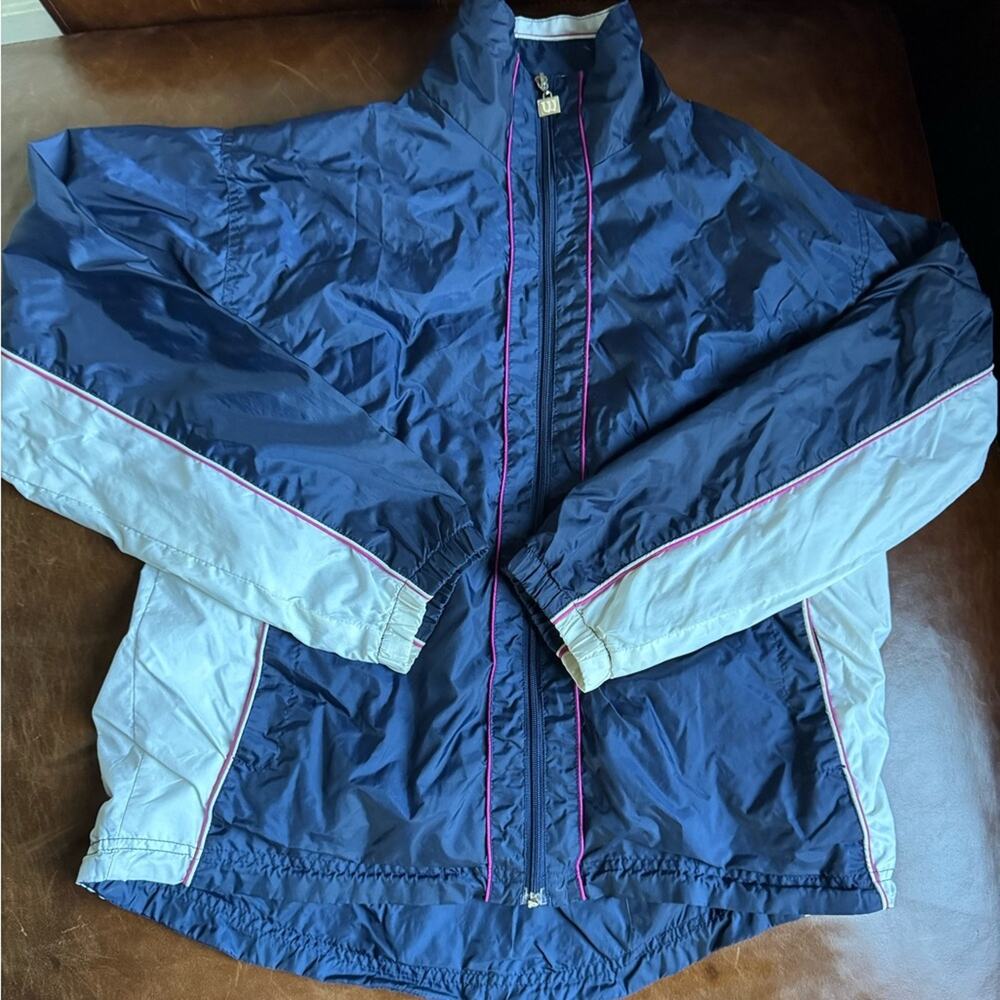 Vintage Wilson Navy and White Jacket with Pink Accents